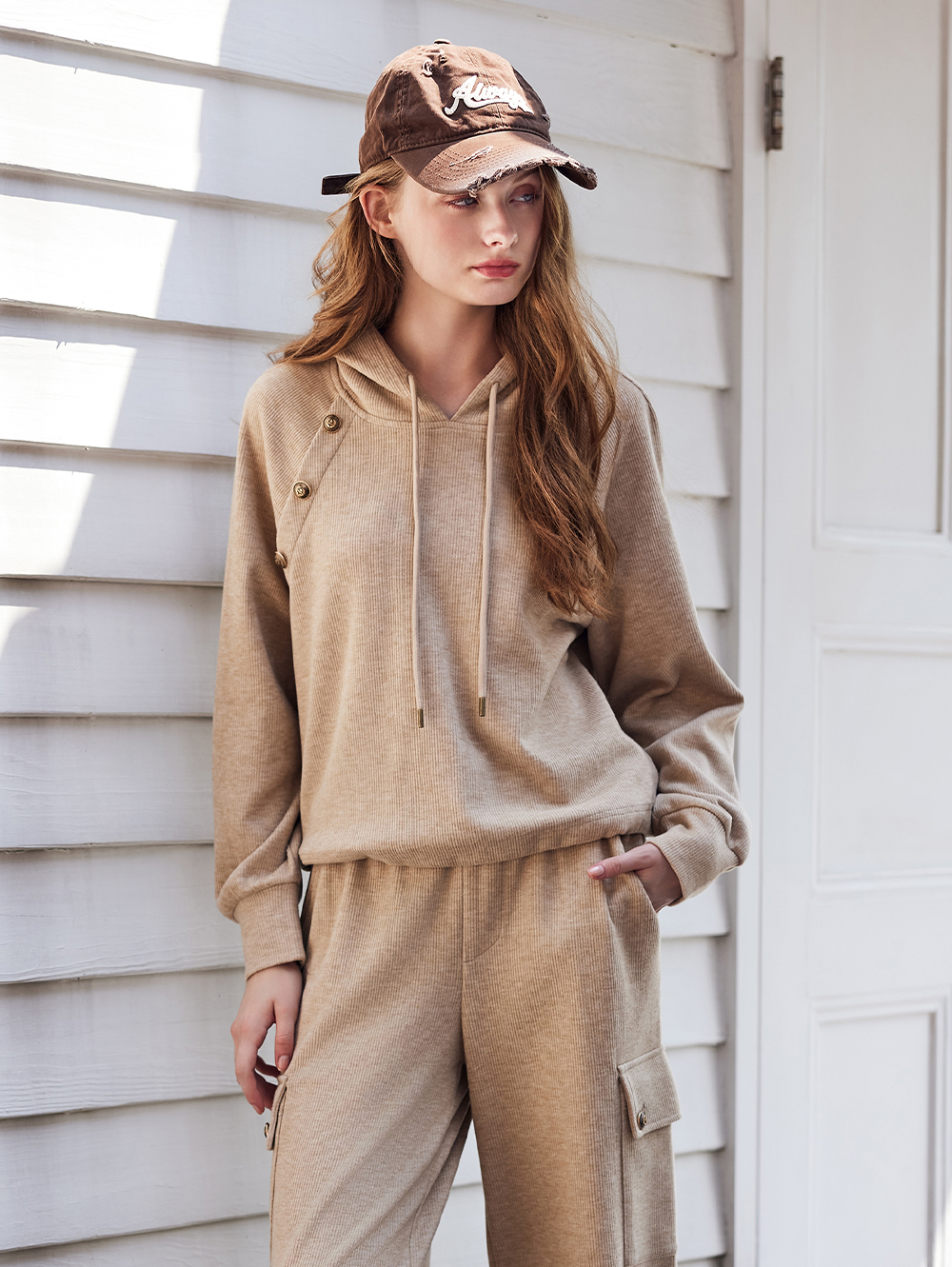 abito休閒連帽抽繩上衣