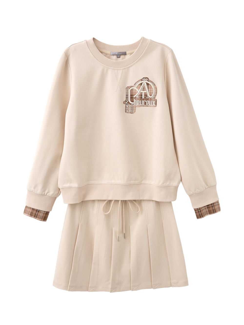 abito學院風百褶套裝