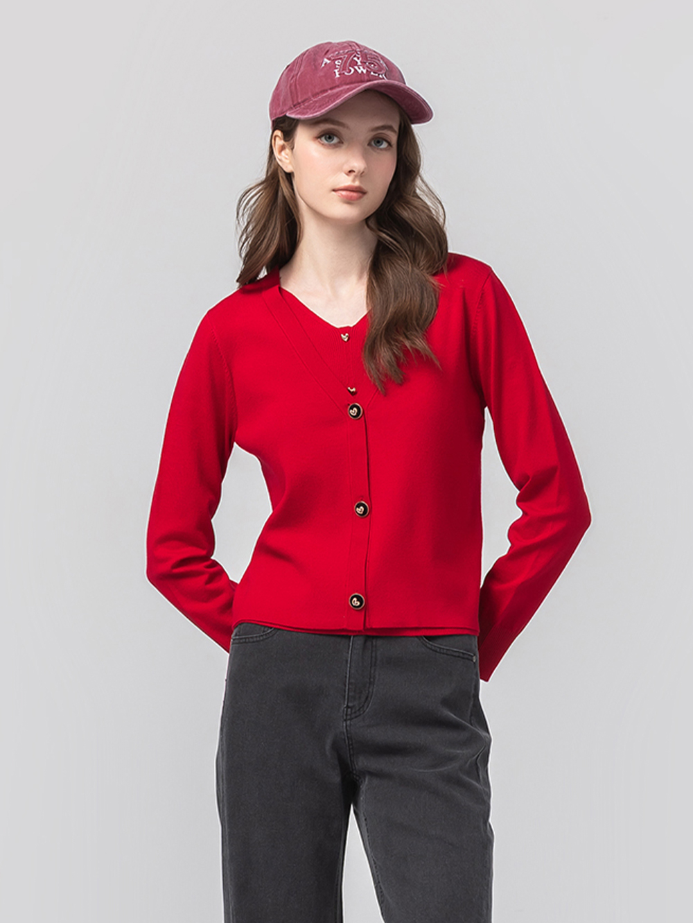 abito假兩件雙層針織上衣