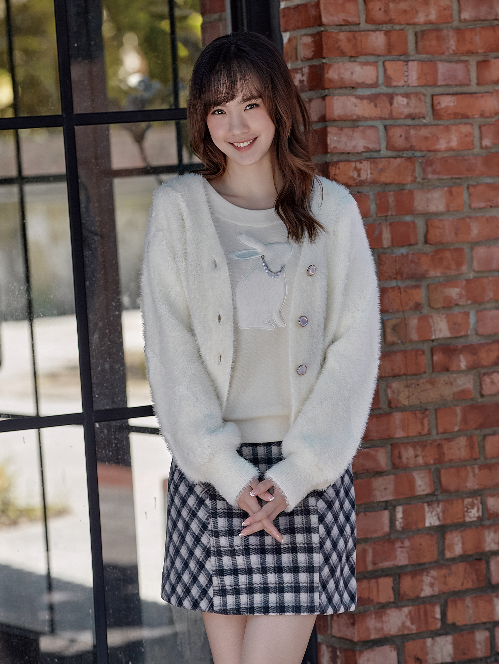 DITA溫柔絨毛小兔上衣