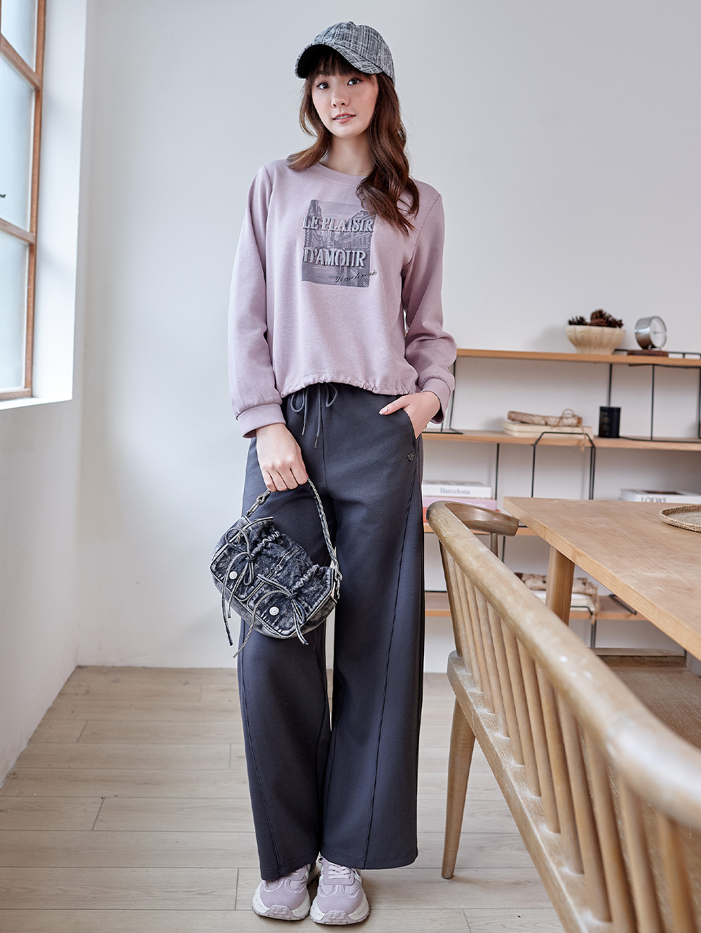 DITA街頭感休閒彎刀褲