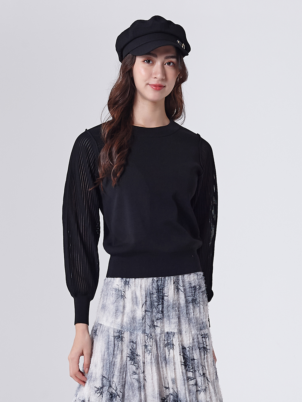 DITA微透膚優雅針織上衣