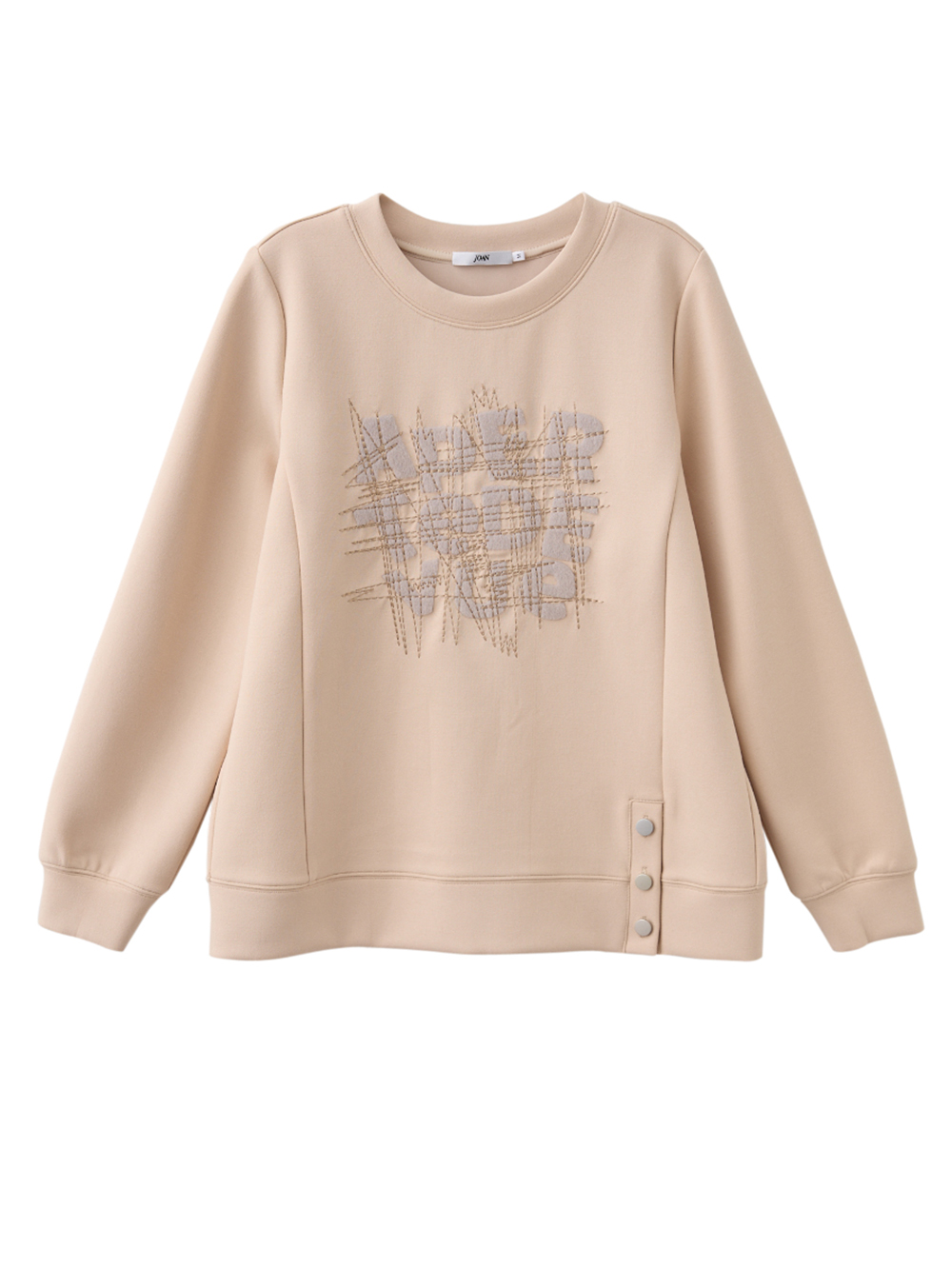 JOAN微厚暖感字母款長袖上衣