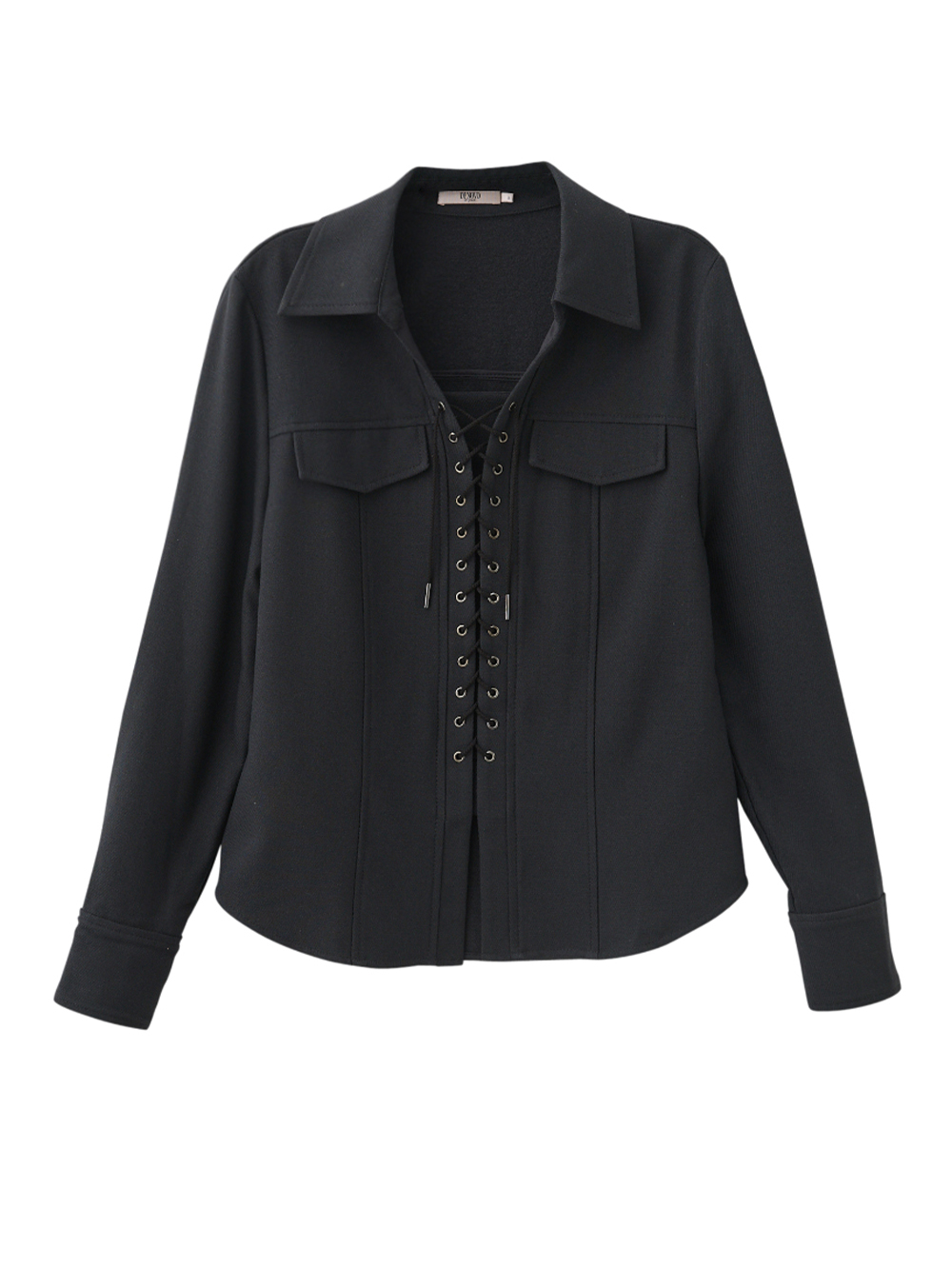 DENOVO時髦綁結挺版襯衫上衣