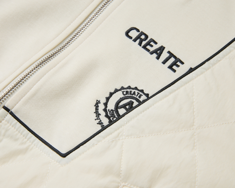 abito鋪棉刺繡重工藝連帽外套