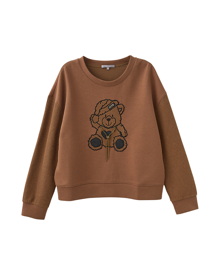 abito愛心小熊刺繡上衣