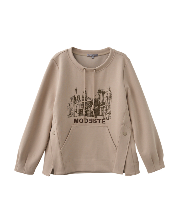 abito復古舊印圖案上衣