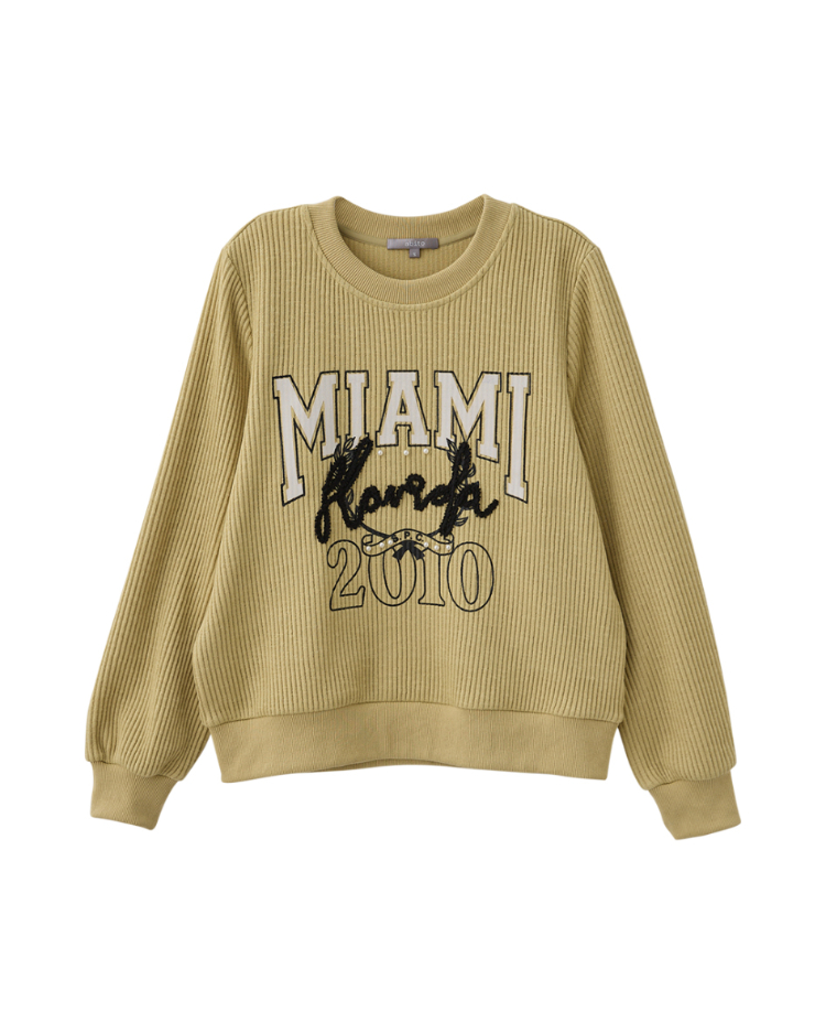 abito休閒字樣刺繡上衣