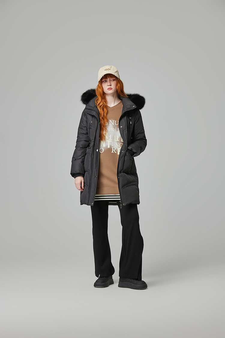 abitoV領噴墨長版上衣