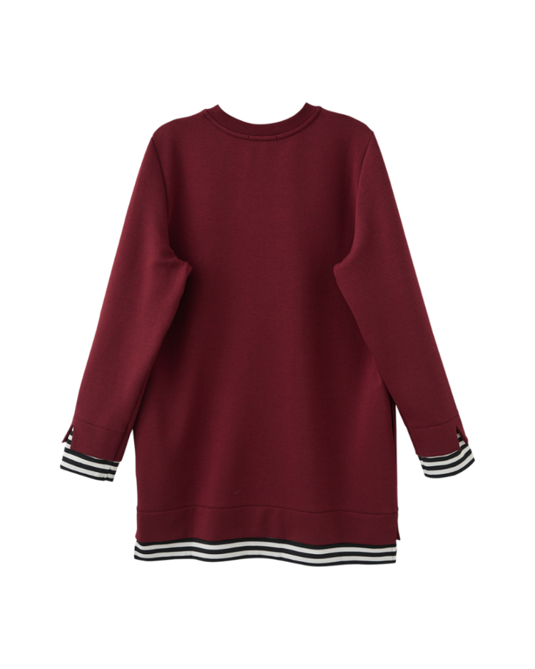 abitoV領噴墨長版上衣