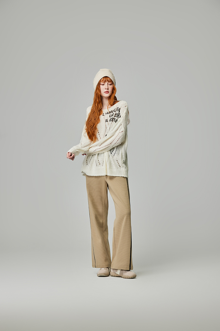 abito棉質鬆緊腰頭長褲