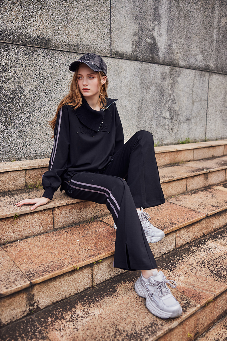 abito舒適彈性鬆緊腰頭褲