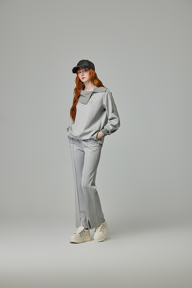 abito舒適彈性鬆緊腰頭褲