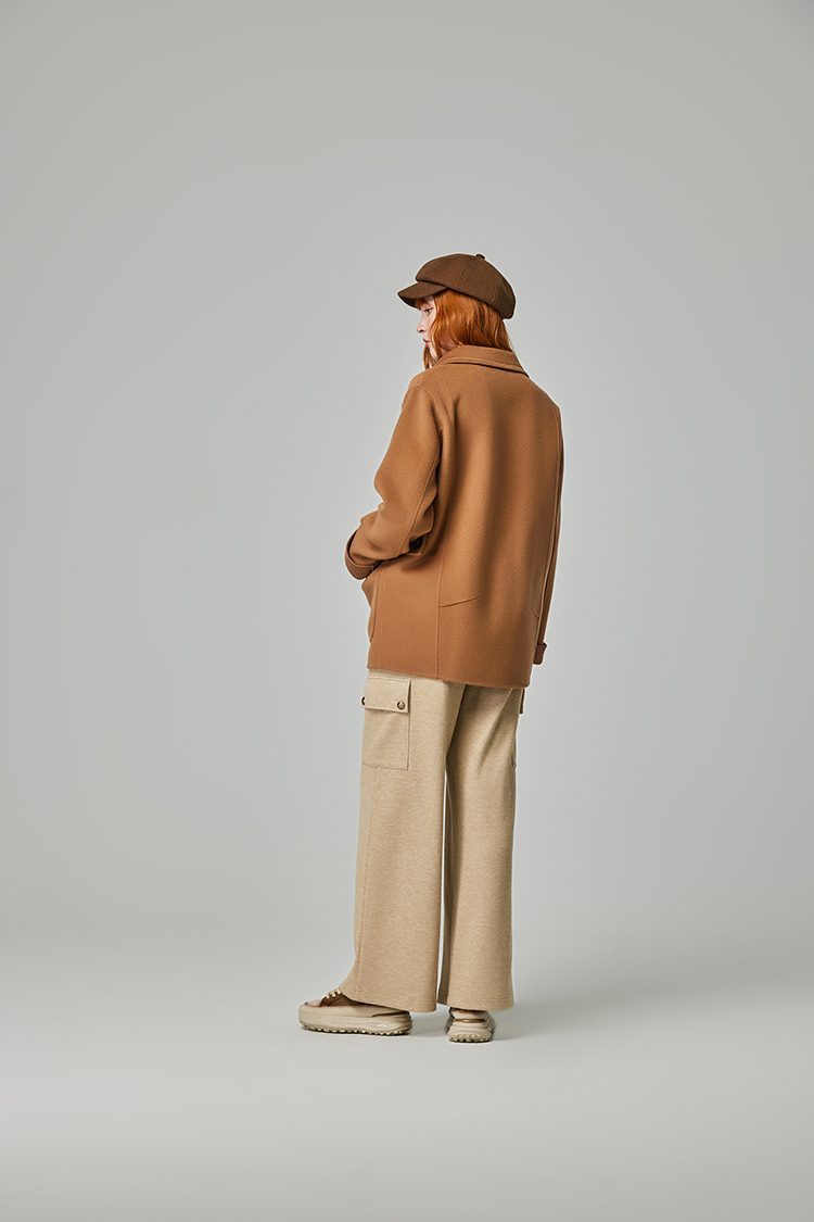 abito舒適大口袋抽繩寬褲