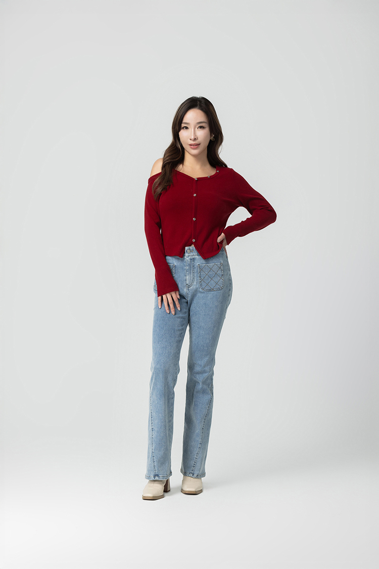 CHANG YU x abito棉質微喇叭牛仔褲