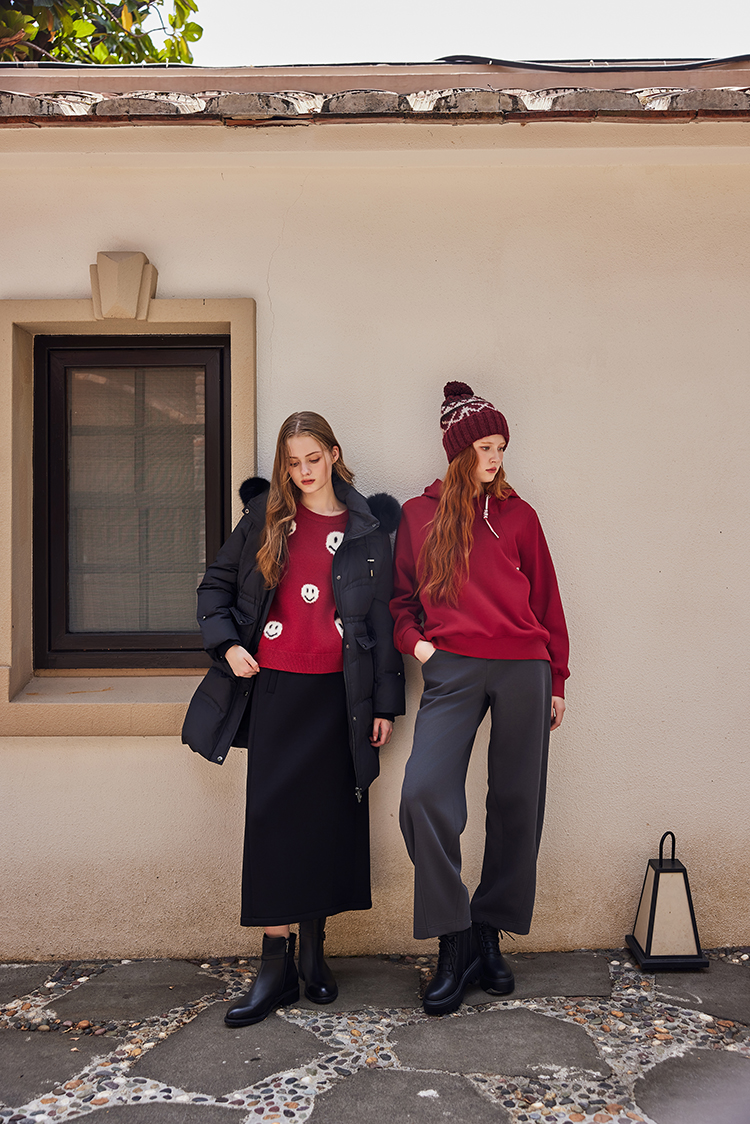 abito慵懶休閒鬆緊腰頭長裙