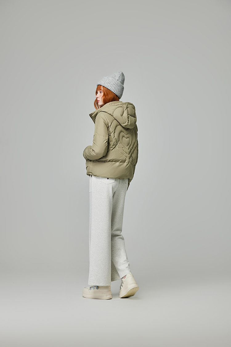 abito愛心羽絨連帽外套