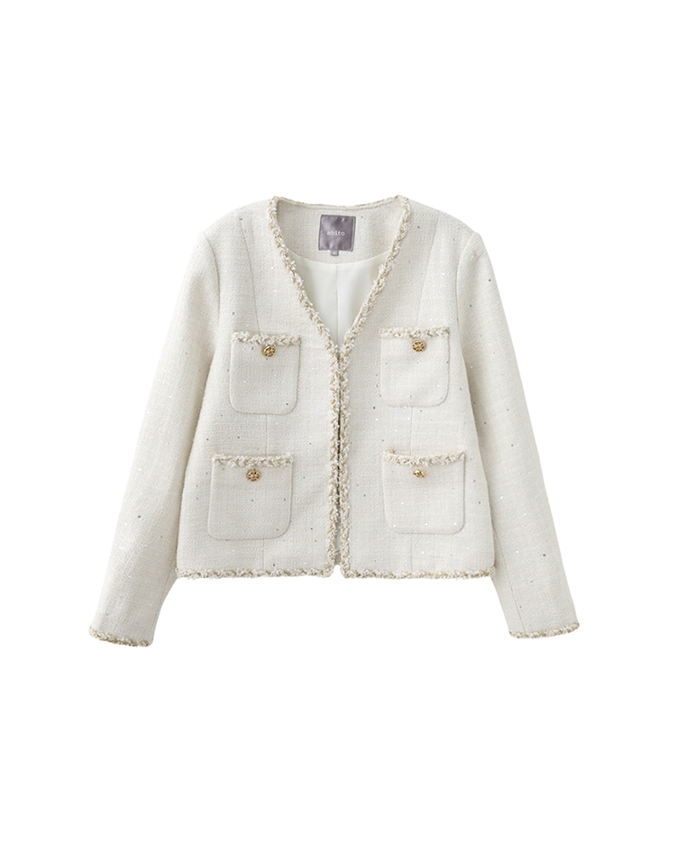 CHANG YU x abito經典金邊雙口袋外套