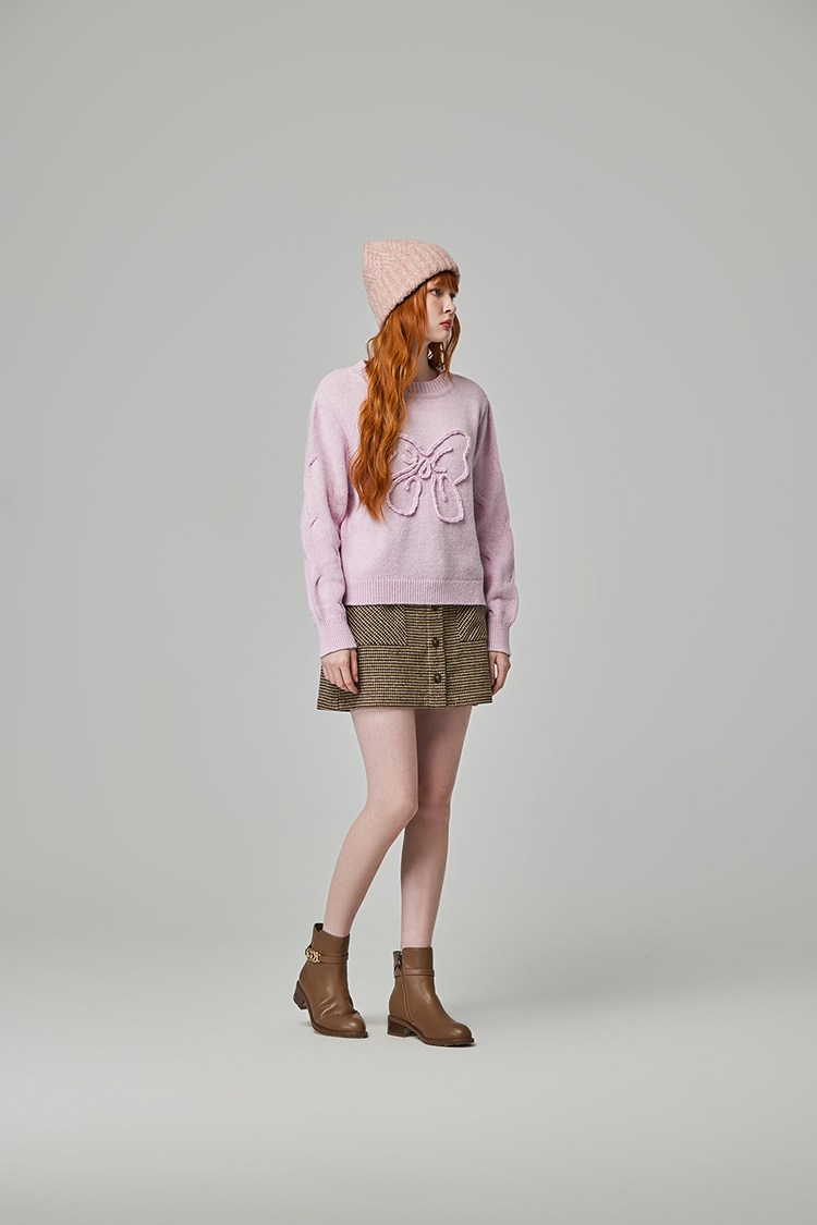 abito立體蝴蝶結針織上衣