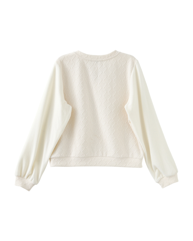 abitoV領愛心緹花上衣