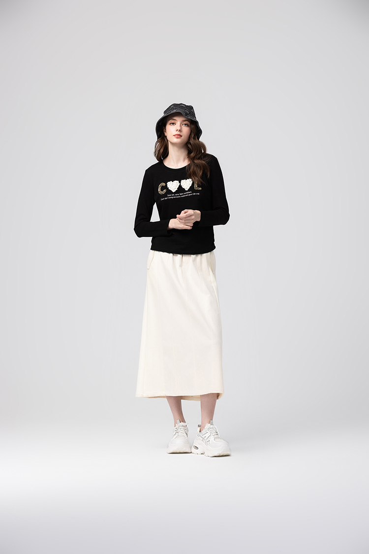 abito個性拼接牛仔裙