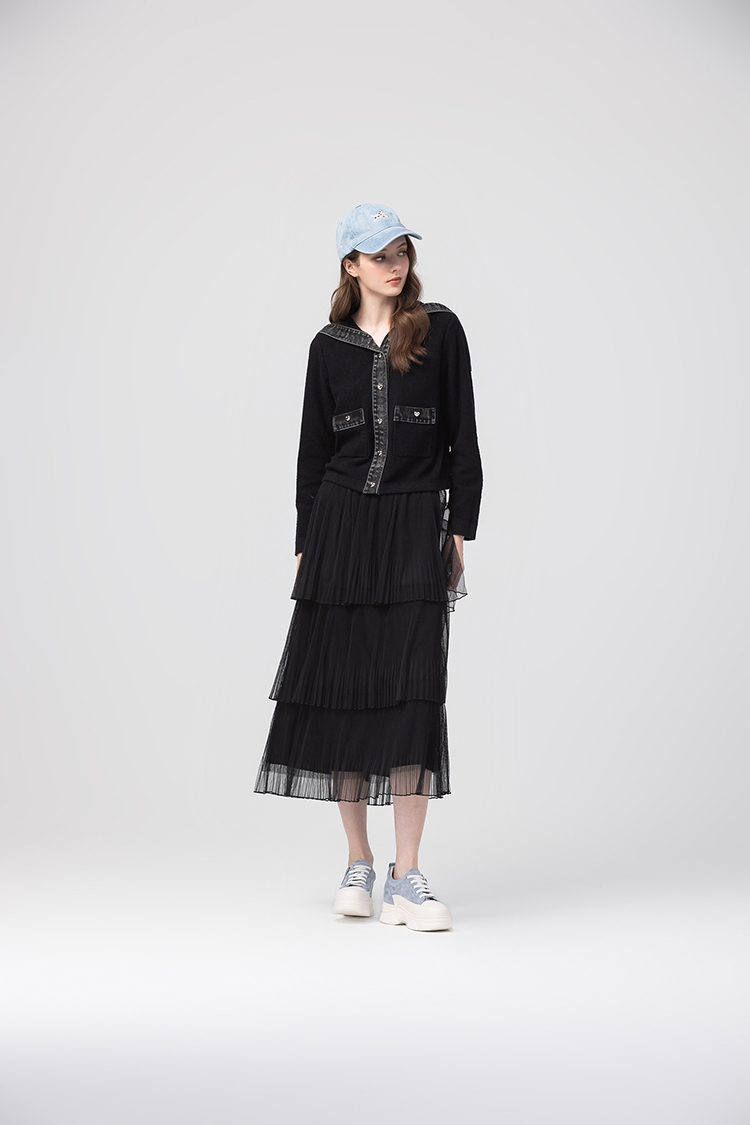 abito氣質網紗長裙