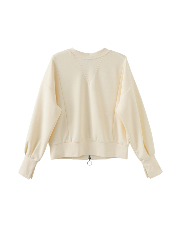 abito棉質布繡圓領外套