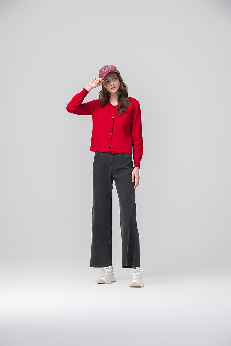 abito假兩件雙層針織上衣