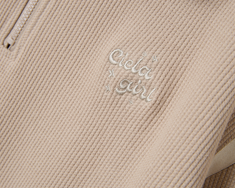 CIELA華夫格POLO領長袖上衣