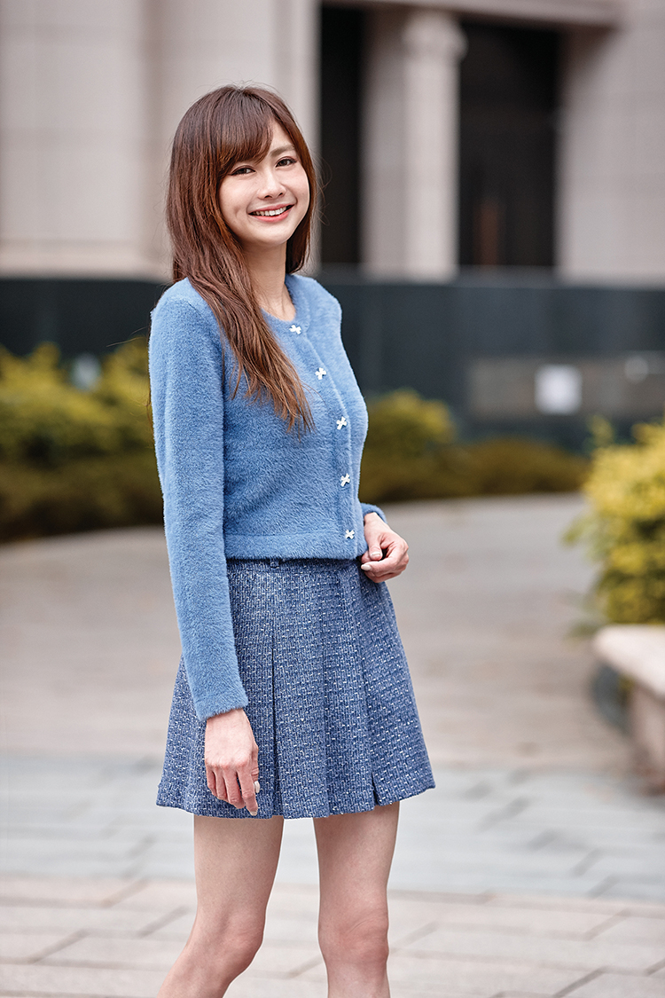 DITA小香風百褶短裙