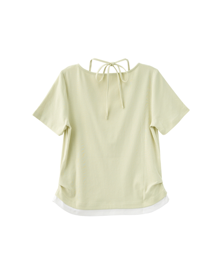 DITA V領綁帶修身T-SHIRT