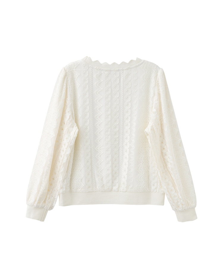 DITA花邊領蕾絲上衣