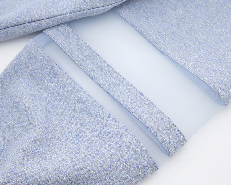 DITA金蔥拉克蘭拼接上衣