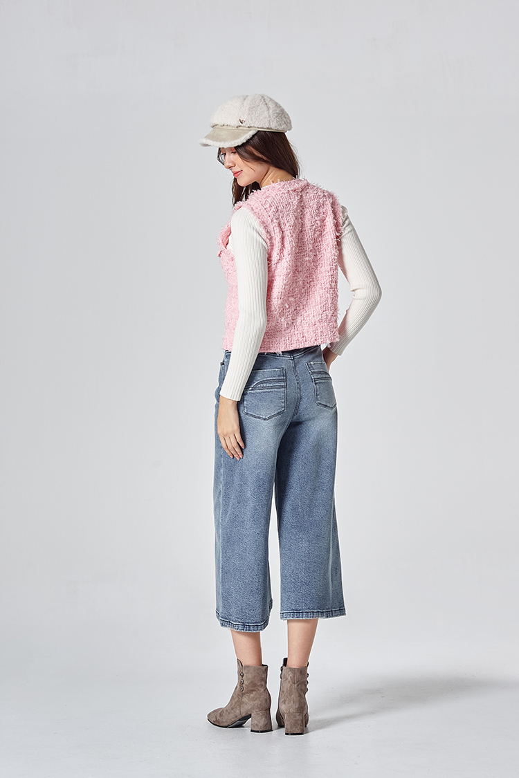 DITA個性七分牛仔寬褲