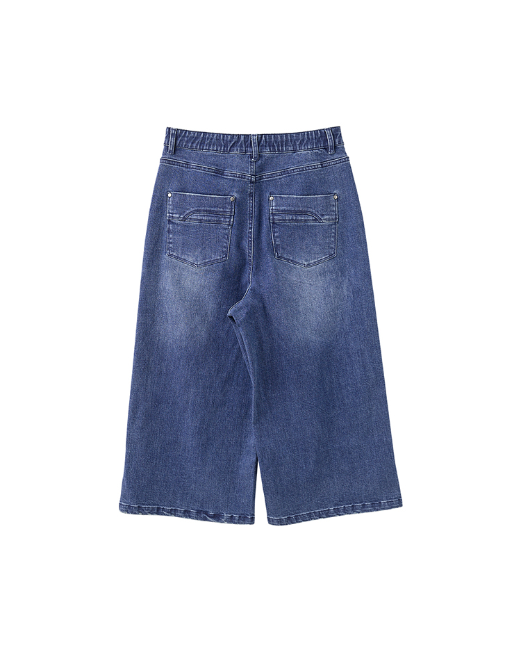 DITA個性七分牛仔寬褲