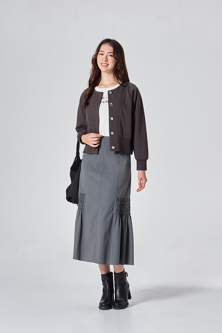 DITA韓系細褶魚尾裙