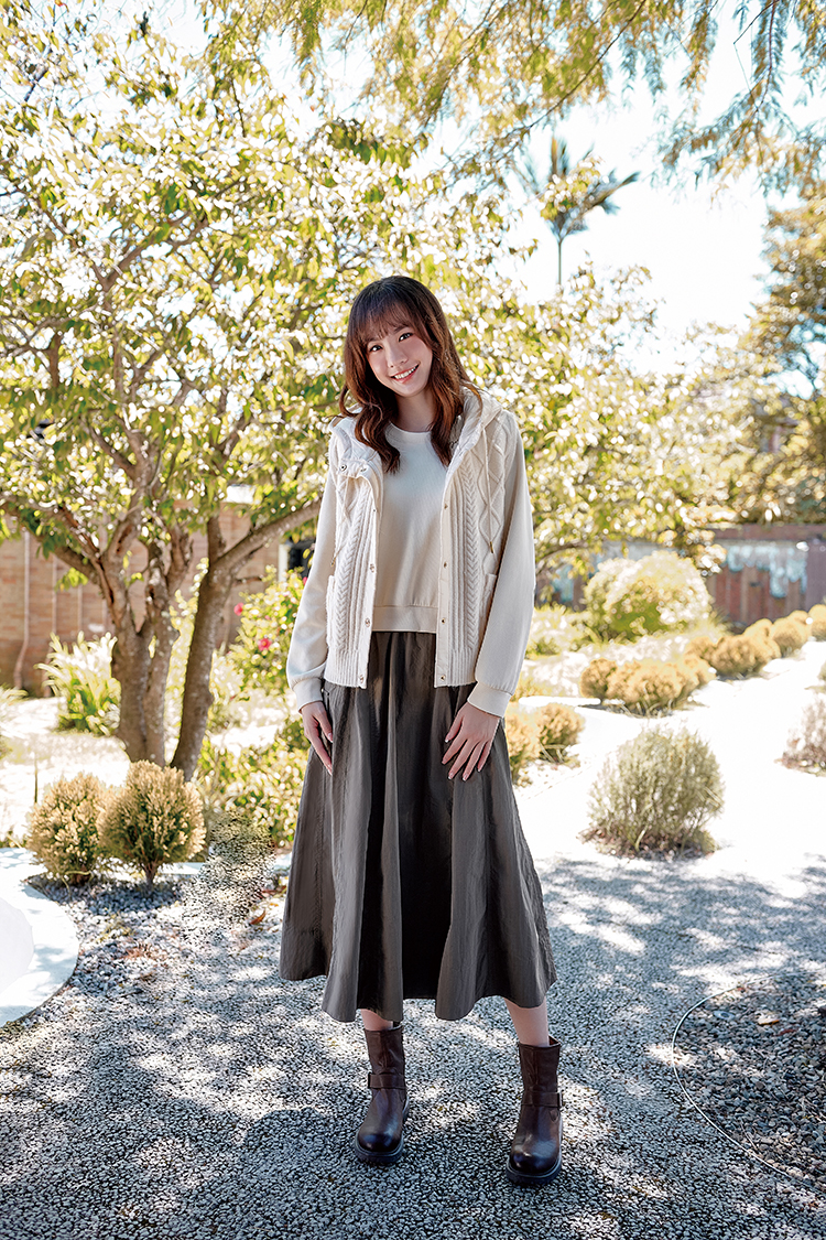 DITA假兩件大學T拼接洋裝