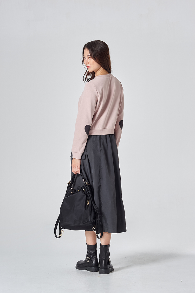 DITA假兩件大學T拼接洋裝