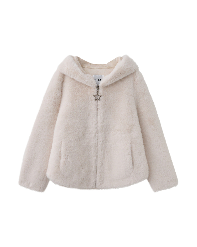 DITA輕奢感短版毛草外套