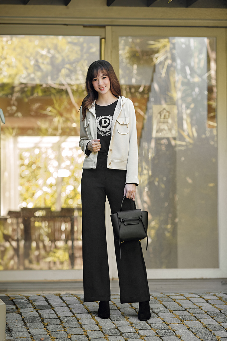 DITA簡約個性丸編連帽外套