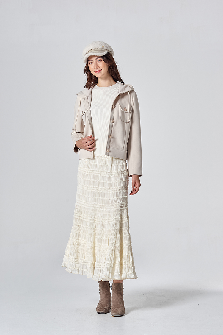 DITA簡約個性丸編連帽外套