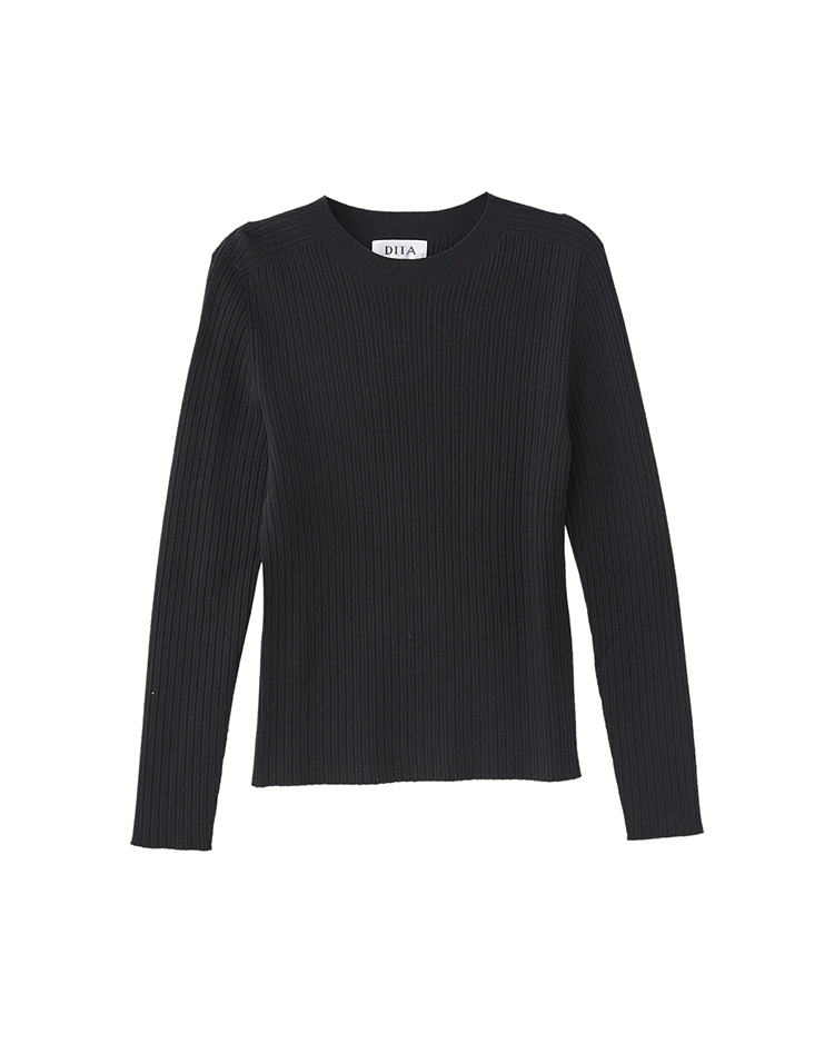 DITA修身一體成形針織上衣