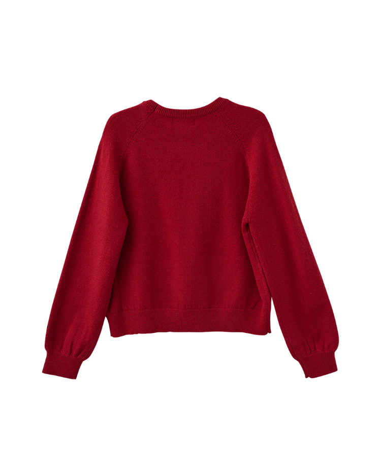 DITA拉克蘭袖愛心針織上衣