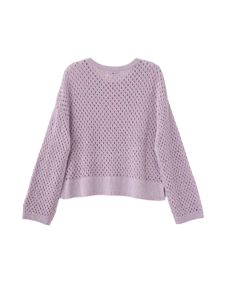 DITA簍空短版針織衫