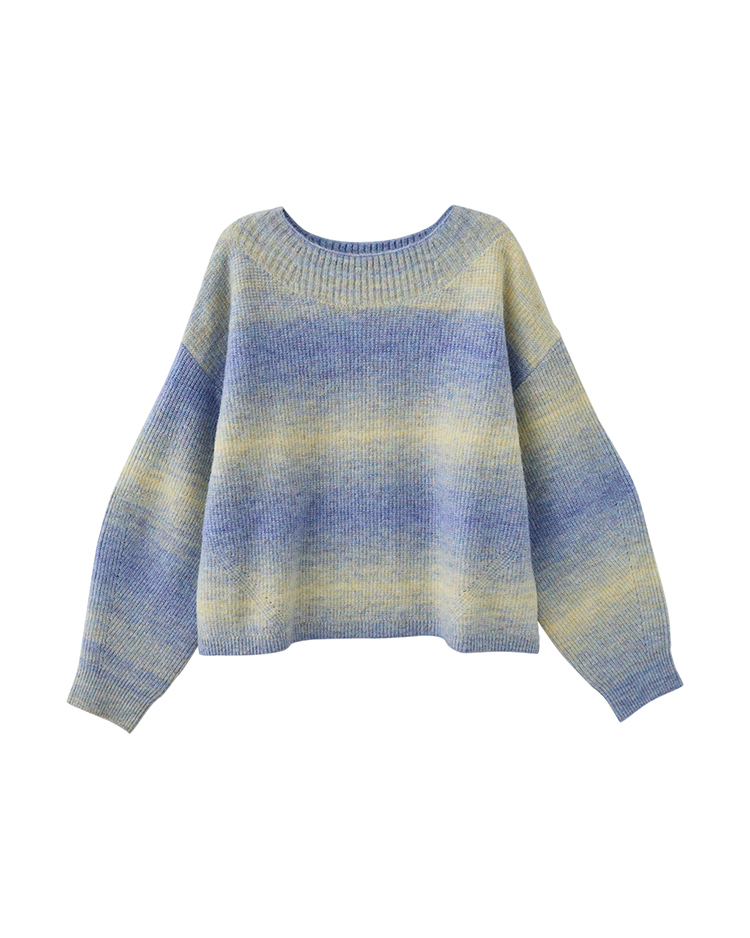 DITA浪漫漸層短版針織上衣