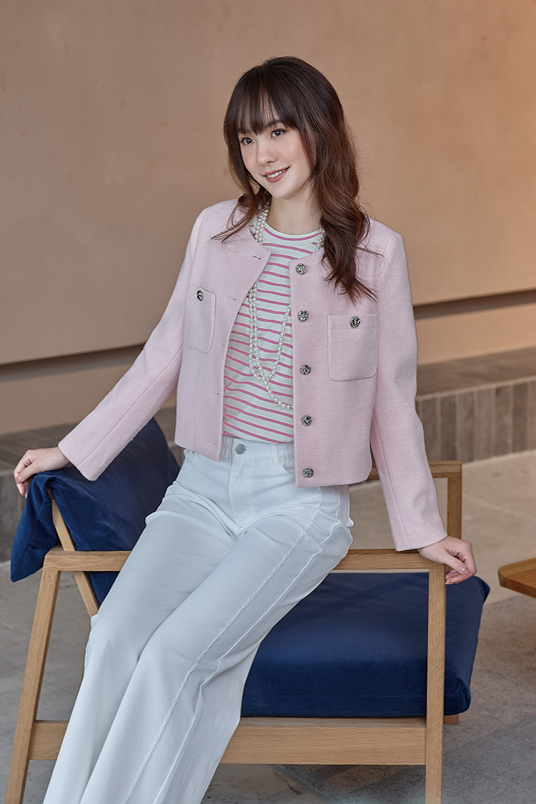 DITA造型後領蝴蝶結T