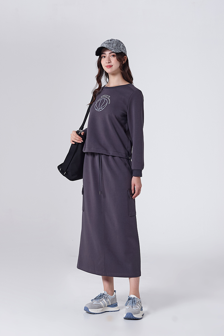 DITA運動風抽繩A字裙