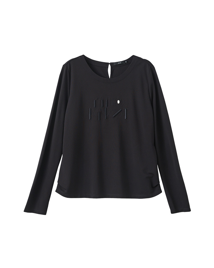 JOAN立體電繡解構標語T恤