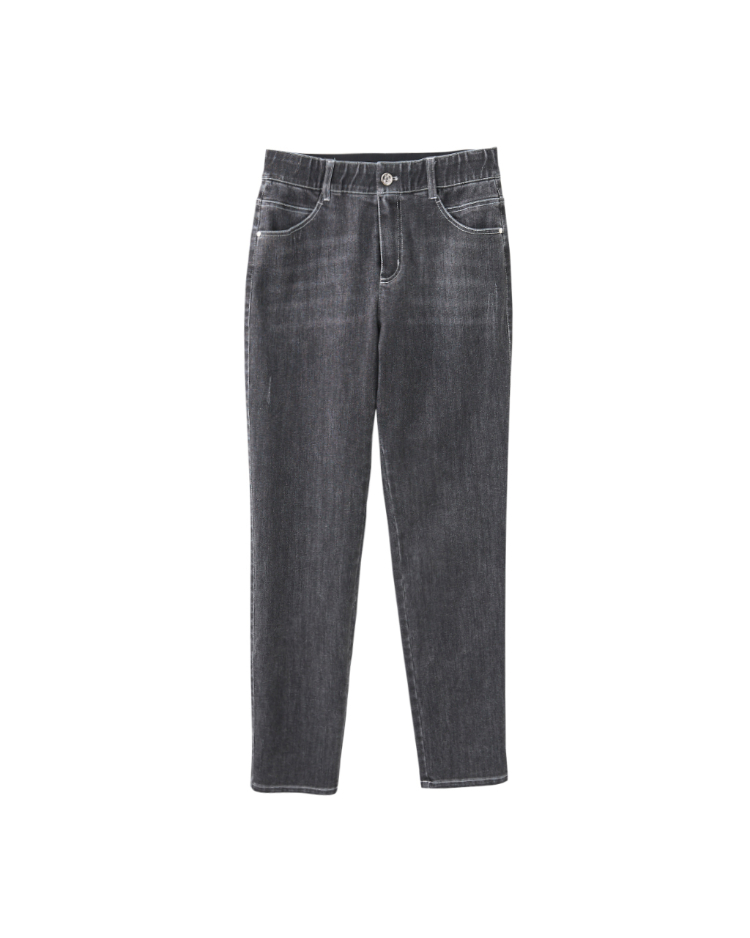 JOAN彈性腰頭合身牛仔褲