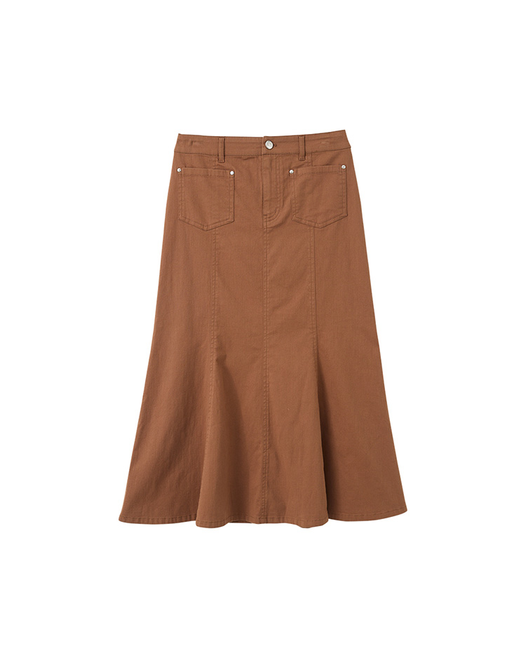 JOAN彈性棉質魚尾裙